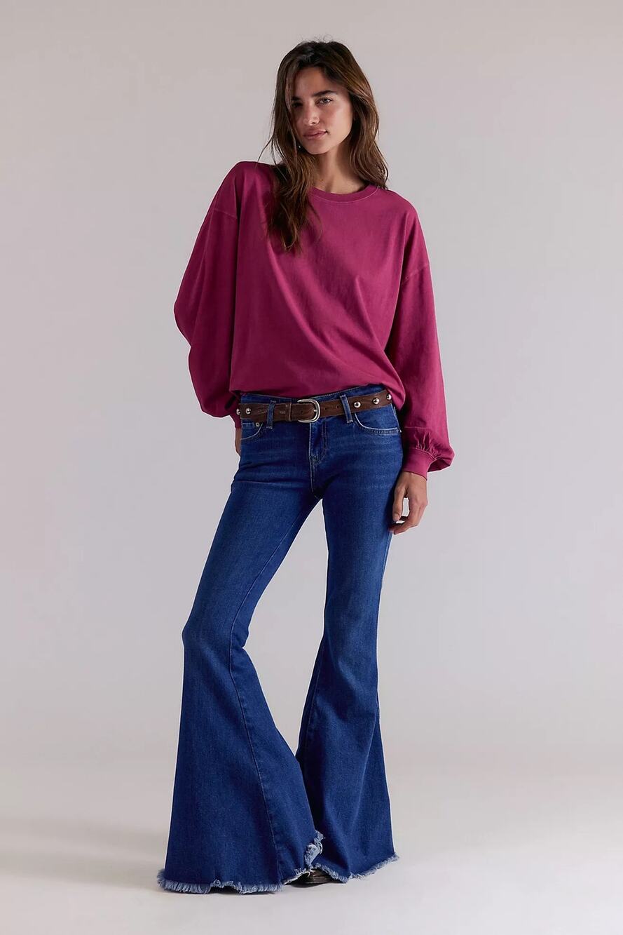 We The Free Free People Empire Flare Jeans Size 24 NWT $98
